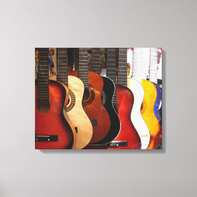 Guitars Wrapped Canvas Leinwanddruck (Vorderseite)