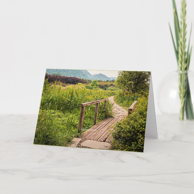 Guizhou, China, landschaftliches Landschaftsbild, Karte (Vorderseite)