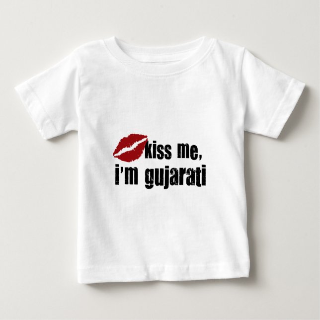 Gujrati Kuss Baby T-shirt (Vorderseite)