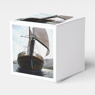 Gulet Under Sail Segelboot Akrylic Painting Geschenkschachtel