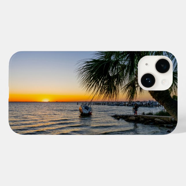 Gulf Breeze Florida Sunset iPhone Case (Rückseite (Horizontal))