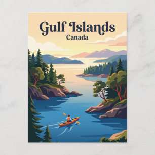 Gulf Islands, British Columbia, Kanada Postkarte