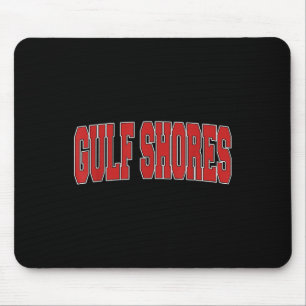 Gulf Shores Al Alabama Varsity-Stil Usa Vintage S Mousepad