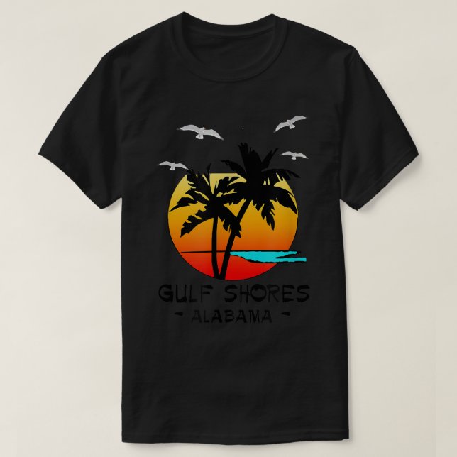 GULF SHORES ALABAMA TROPICAL DESTINENSTRAND  T-Shirt (Design vorne)