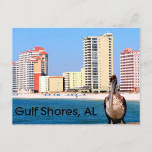 GULF SHORES Pelican Pier Postcard Postkarte