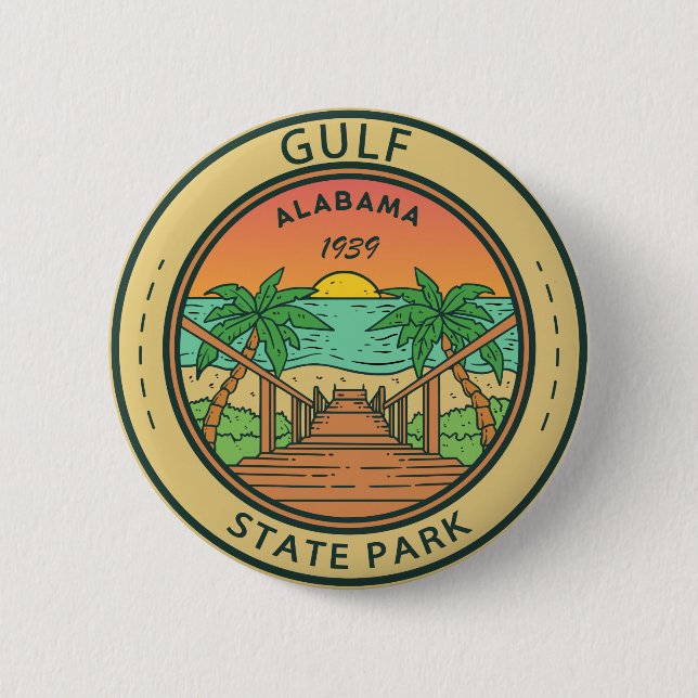 Gulf State Park Alabama Circle Badge (Devant)