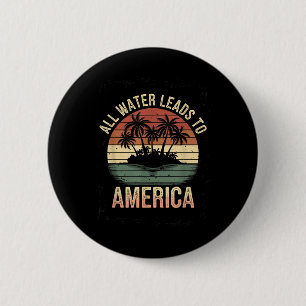 Gulf USA America Humour Trump Patriotic 2025 Button