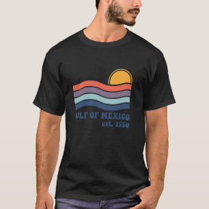 GULF VON MEXIKO gründete 1550 Funny America Map T-Shirt