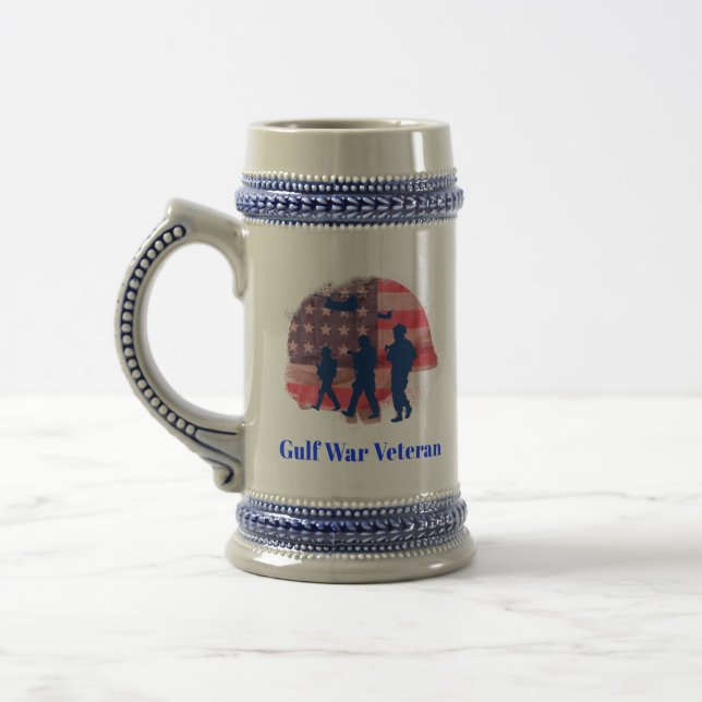"Gulf War Veteran" Keramik Beer Stein Bierglas (Links)