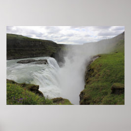 Gulfoss Waterfall Poster