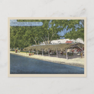 Gulfport, Florida Historic Cabana on Boca Ciega Postkarte