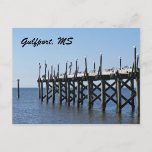 Gulfport Pier Postkarte