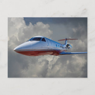 GULFSTREAM 3 IN CLOUUUES POSTKARTE