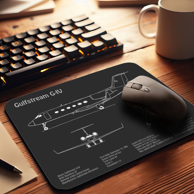 Gulfstream G-IV - Flugzeugkonzepte PD Mousepad (Von Creator hochgeladen)