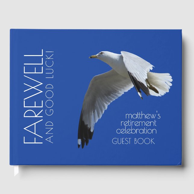 Gull in Flight Farewell / Retirement-Party Gästebuch (Vorderseite)