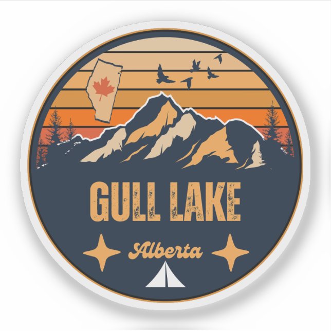 Gull Lake, Alberta Aufkleber (Vorderseite)