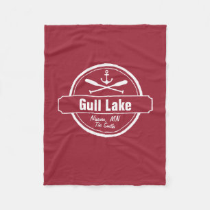 Gull Lake Minnesota Anker, Paddle Stadt und Name Fleecedecke