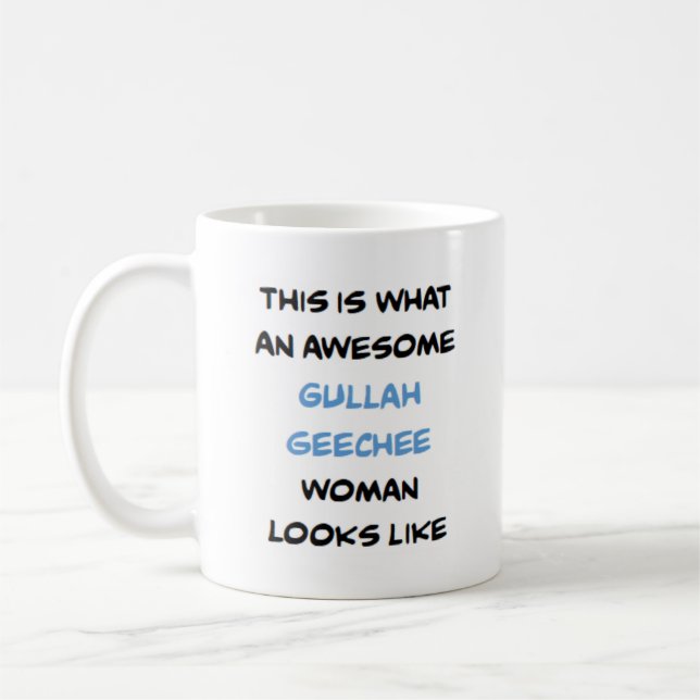 gullah geechee woman, awesome coffee mug kaffeetasse (Links)
