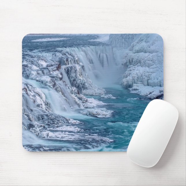 Gullfoss Falls Island Mousepad (Mit Mouse)