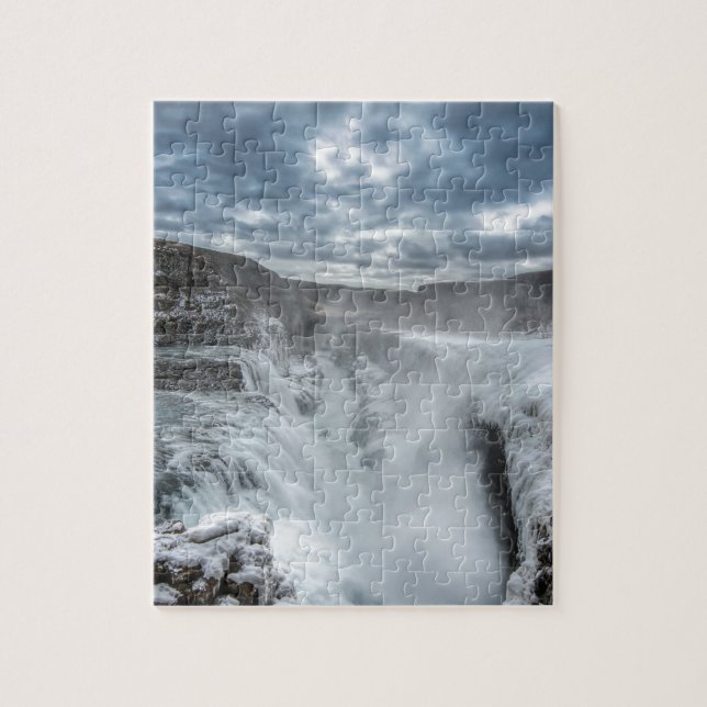 Gullfoss Wasserfall, Island (Vertikal)
