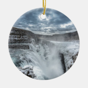 Gullfoss Wasserfall, Island Keramikornament