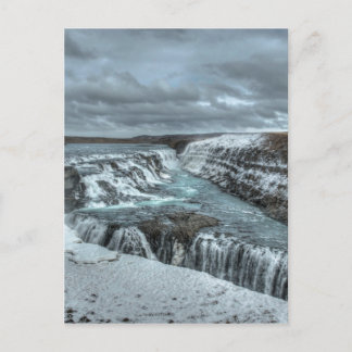 Gullfoss Waterfall, Iceland Postkarte