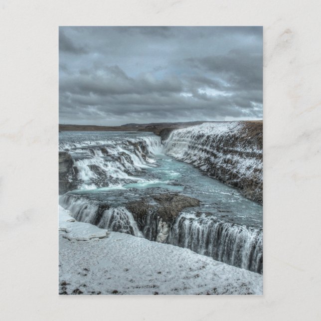 Gullfoss Waterfall, Iceland Postkarte (Vorderseite)