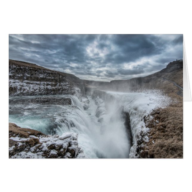 Gullfoss Waterfall, Island (Vorderseite (Horizontal))