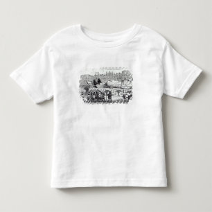 Gulliver transportierte zum Lilliputian Kleinkind T-shirt