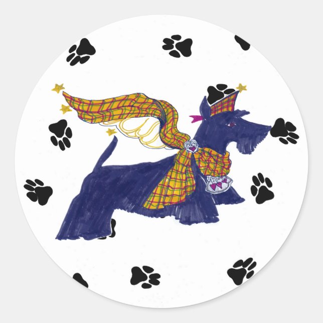 Gulliver's Angels Scottie Sticker (Vorderseite)