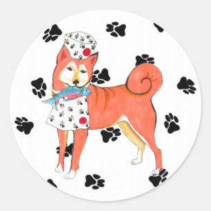 Gullivers Engel Shiba Inu Aufkleber