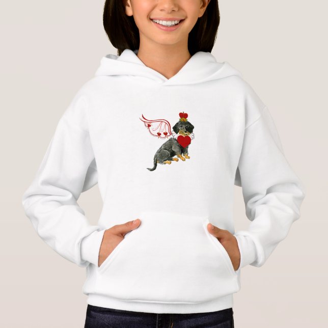 Gullivers Engels-DackelValentine scherzt Hoodie (Vorderseite)
