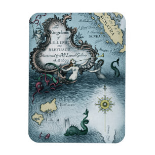 Gullivers Reisen durch Jonathan Swift Magnet