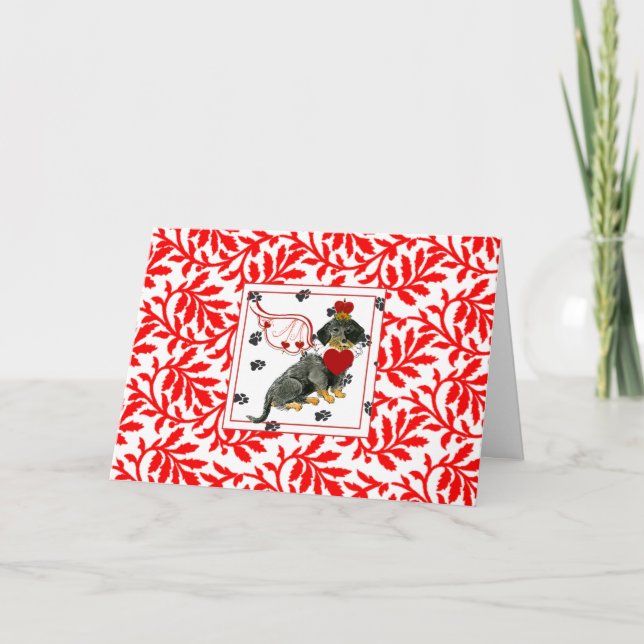 Gullivers Wire Hair Dackel WEIHNACHTEN Holiday Car (Vorderseite)
