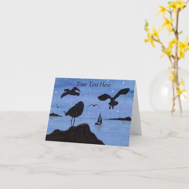 Gulls Karte (Gelbe Blume)