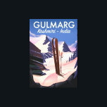 Gulmarg Kashmiri India Skipposter Leinwanddruck<br><div class="desc">Gulmarg Kashmiri India Ski Poster in einem wunderschönen Vintagen oder Retro-Stil.</div>