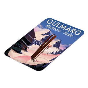 Gulmarg Kashmiri India Skipposter Magnet
