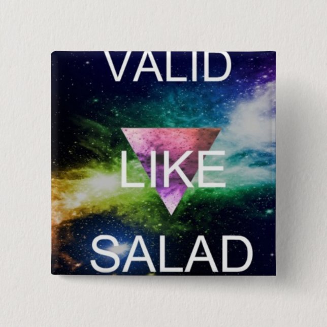 gültig wie Salat: * Button (Vorderseite)
