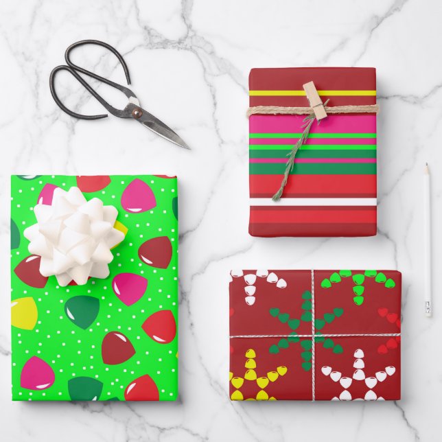 GUM DROP X-MAS GESCHENKPAPIER SET (Vorderseite)