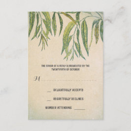gum verlasst rustikale RSVP-Karten für Hochzeiten  RSVP Karte