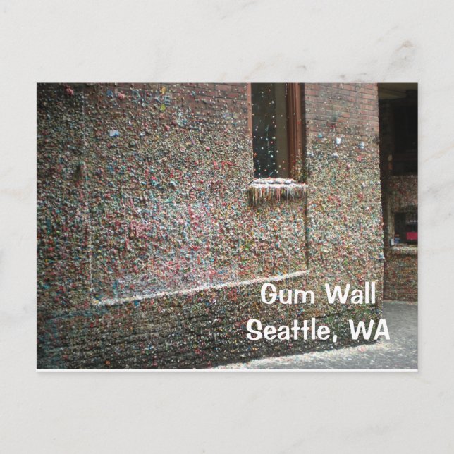 Gum Wall Post Card Postkarte (Vorderseite)