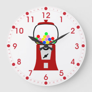 Gumball Machine Große Wanduhr
