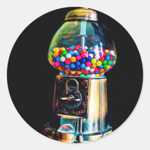 Gumball Maschine Runder Aufkleber