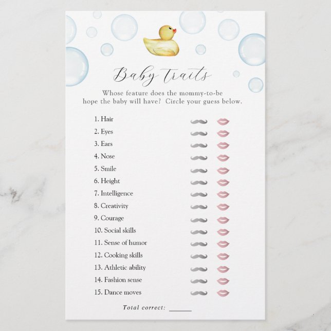 Gumber Duck Baby Tracks Duschgelspiel (Vorderseite)