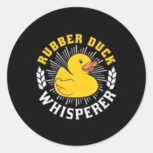 Gumber Duck Whisperer Runder Aufkleber