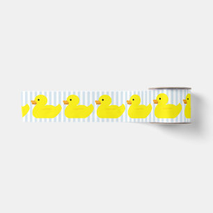 Gumber Ducky Blue Stripe Ribbon Satinband