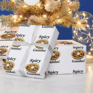 Gumbo Essen Scharfes Gumbo Geschenkpapier