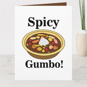 Gumbo Essen Scharfes Gumbo Karte