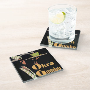 Gumbo-Glass-Untersetzer Glasuntersetzer