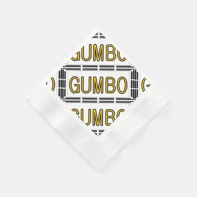 Gumbo-Suppe Serviette (Ecke)
